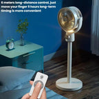 Air Circulation Fan Turbo Light Convection Standing Fan Remote Control Timer Floor Fan, USB Plug, Rechargeable