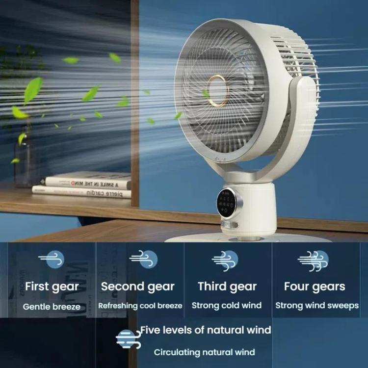 Air Circulation Fan Turbo Light Convection Standing Fan Remote Control Timer Floor Fan, USB Plug, Rechargeable