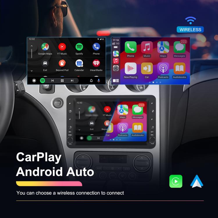 For Alfa Romeo 159 7 inch Horizontal Screen Carplay Car Navigation Center Control Integrated Machine, 2+64G, 4+64G