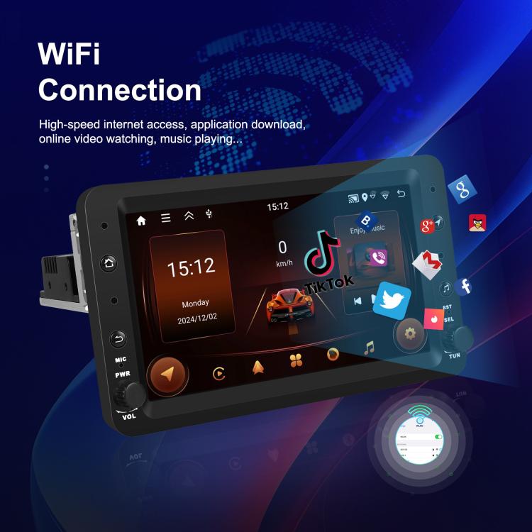 For Alfa Romeo 159 7 inch Horizontal Screen Carplay Car Navigation Center Control Integrated Machine, 2+64G, 4+64G