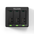 For GoPro HERO13 Black TELESIN 3 Slots Charging Base Action Camera Accessories, Charging Base