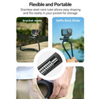 TELESIN Action Camera Neck Holder SE2.0 POV Perspective Bracket With Adjustable Chest Strap, SE2.0 Black, SE2.0 Gray
