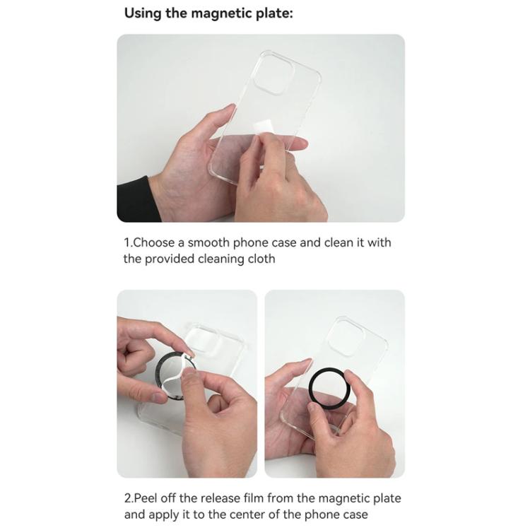 TELESIN Mobile Phone Magnetic Stand Two Claw Adapter Compatible with Chest Strap, Backpack Clip, Neck Mount, Phone Magnetic Stand