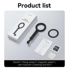 TELESIN Mobile Phone Magnetic Stand Two Claw Adapter Compatible with Chest Strap, Backpack Clip, Neck Mount, Phone Magnetic Stand