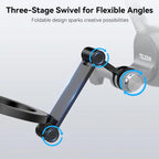 TELESIN Mobile Phone Magnetic Stand Two Claw Adapter Compatible with Chest Strap, Backpack Clip, Neck Mount, Phone Magnetic Stand