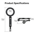 TELESIN Mobile Phone Magnetic Stand Two Claw Adapter Compatible with Chest Strap, Backpack Clip, Neck Mount, Phone Magnetic Stand
