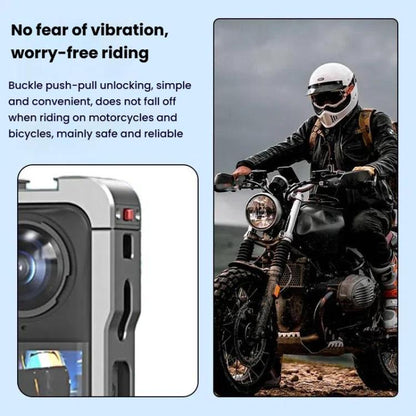 For Insta360 X5 HEPAIL AC-81 Metal Rabbit Cage Extended Protective Frame, AC-81