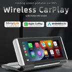 6.86 Inch Foldable Portable Bluetooth Car MP5 Player With MirrorLink/CarPlay/Android Auto Support, B5370, B5370+4LEDs Reversing Camera, B5370+8LEDs Reversing Camera, B5370+12LEDs Reversing Camera