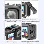 HEPAIL AC68 Aluminum Alloy Rabbit Cage Frame For GoPro HERO13 Black /12 Black /11 Black /10 Black /9 Black, AC68
