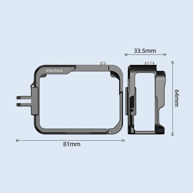 Metal Rabbit Cage Camera Frame Accessories, For Insta360 Ace HEPAIL AC-25, For Insta360 Ace Pro HEPAIL AC-26