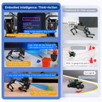 YAHBOOM DOGZILLA-Lite AI-Powered Bionic Robotic Dog 15-DOF Desktop Companion With Robotic Arm, Raspberry Pi Controlled, Multimodal AI & Visual Interaction
