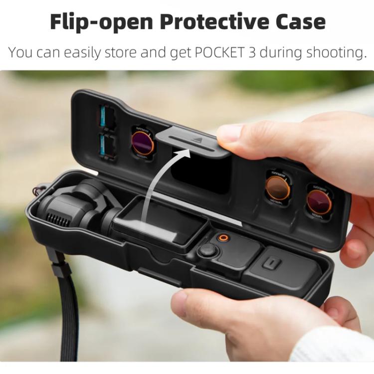 For DJI Osmo Pocket 3 Sunnylife OP3-K981 Storage Box Shockproof Protective Case Can Hold Filter Accessories