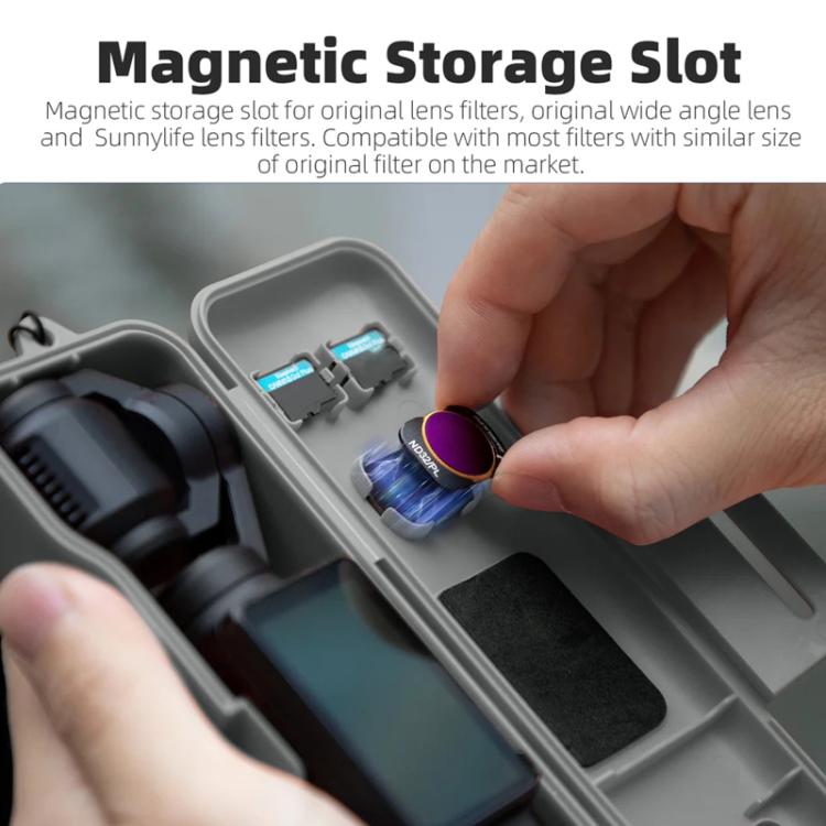 For DJI Osmo Pocket 3 Sunnylife OP3-K981 Storage Box Shockproof Protective Case Can Hold Filter Accessories