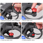 For DJI Avata 2 Sunnylife AT2-MD787 Motor Anti-dust Cover Aluminum Alloy Motor Protection Cover