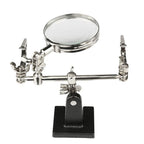 60mm Magnifying Glass With Auxiliary Clamp Soldering Iron Repair Circuit Board Desktop Magnifying Glass, 5X With Auxiliary Clamp
