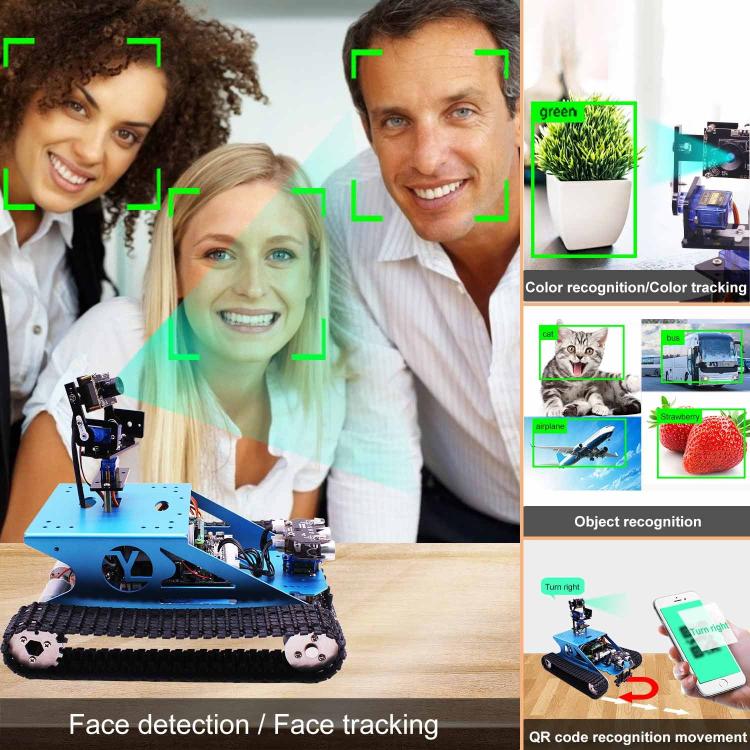 Yahboom K230 Vision Module Standard Edition CanMV Face Recognition Camera Sensor, Separate K230, Fixed Bracket Set, Angle Adjustable Bracket Set, Heightened Angle Adjustable Bracket Set, 2DOF Electric PTZ Set