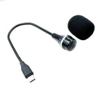 Flexible Gooseneck USB-C/Type-C Microphone with IC Chip for Laptop, Phone, Tablet,, Jieli solution 25cm