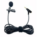 3.5mm TRRS Lavalier Microphone with Earphone Monitoring Jack Clip-on Lapel Mic, 1.5m