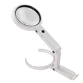 90mm 10X Foldable Handheld Magnifying Glass With 8 LED Lights, 10X Handheld With 8 LED