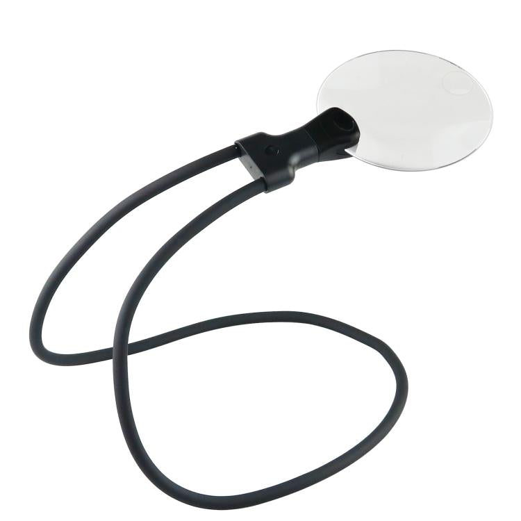 5/10X Multi-Function Desktop Magnifying Glass HD Jewelry Carving Repair Workbench Magnifying Glass, 5/10X Hanging (Black)