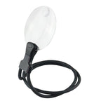 5/10X Multi-Function Desktop Magnifying Glass HD Jewelry Carving Repair Workbench Magnifying Glass, 5/10X Hanging (Black)