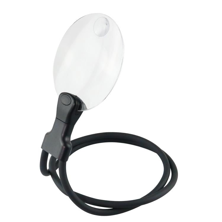 5/10X Multi-Function Desktop Magnifying Glass HD Jewelry Carving Repair Workbench Magnifying Glass, 5/10X Hanging (Black)