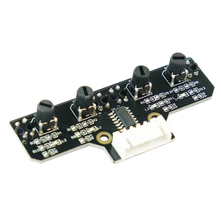 Yahboom 4 Channel Infrared Tracking Sensor Module For Smart Car Robot, Module, Module+ 6Pin Cable, With 6Pin Cable+16mm Copper Column, With 6Pin Cable+23mm Copper Column, Module+DuPont Cable, With DuPont Cable+16mm Copper Column                        ...