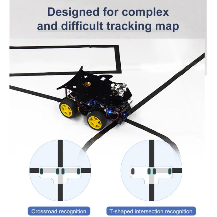 Yahboom 4 Channel Infrared Tracking Sensor Module For Smart Car Robot, Module, Module+ 6Pin Cable, With 6Pin Cable+16mm Copper Column, With 6Pin Cable+23mm Copper Column, Module+DuPont Cable, With DuPont Cable+16mm Copper Column                        ...