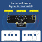 Yahboom 4 Channel Infrared Tracking Sensor Module For Smart Car Robot, Module, Module+ 6Pin Cable, With 6Pin Cable+16mm Copper Column, With 6Pin Cable+23mm Copper Column, Module+DuPont Cable, With DuPont Cable+16mm Copper Column                        ...