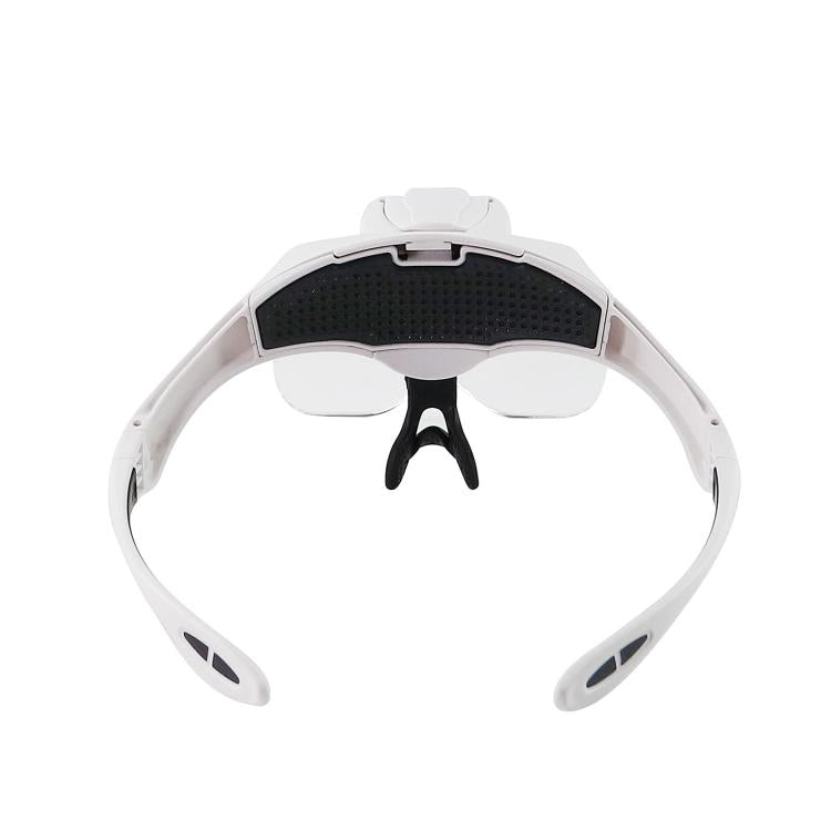 USB Charging LED Light Touch Switch Mechanical Repair Head Mounted Magnifier, 9892TSC1