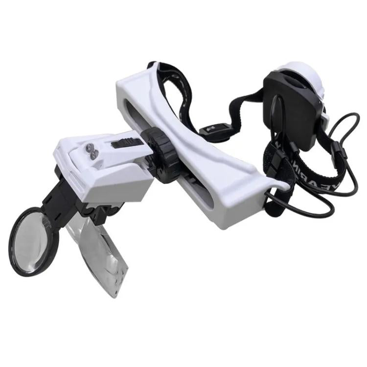 Head-mounted Magnifying Glass With LED Light 8 Different Magnification Lenses, 9892E1