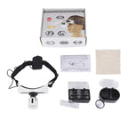 Head-mounted Magnifying Glass With LED Light 8 Different Magnification Lenses, 9892E1