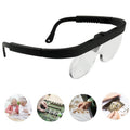 1.5/2.5/3.5X Eyeglass-style Magnifying Glass Head-mounted Magnifying Glass for Carving Repair Work, 11537A