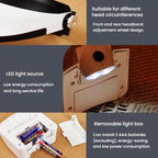 Dual LED Light Elderly Reading Head-Mounted Magnifying Glass With Replaceable Lenses For Repairing Presbyopic Glasses, 81001-G