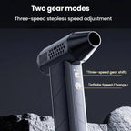 SUITU ST-8113 Outdoor Turbine Fan Home Lithium-ion Dust Blower Handheld Hair Dryer, Blower Gray, Blower Black, Blower+Vacuum Cleaner Gray, Blower+Vacuum Cleaner Black