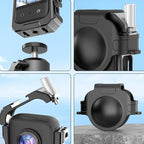 For Insta360 X3 HEPAIL AC62 Metal Rabbit Cage Magnetic Suction Horizontal Vertical Protective Frame, AC62