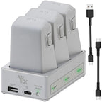 For DJI Flip YX 3-Way Charger Bidirectional Battery Management System, 3-Way LED Indicator