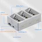 For DJI Flip YX 3-Way Charger Bidirectional Battery Management System, 3-Way LED Indicator