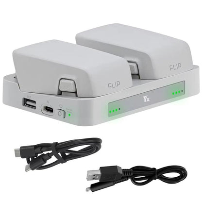For DJI Flip YX Parallel Charger Hub Bidirectional Battery Management System, 2-way Parallel