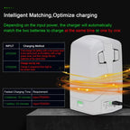 For DJI Flip YX 2-way Vertical Battery Charger Bidirectional Battery Management System, 2-way Vertical LED Indicator