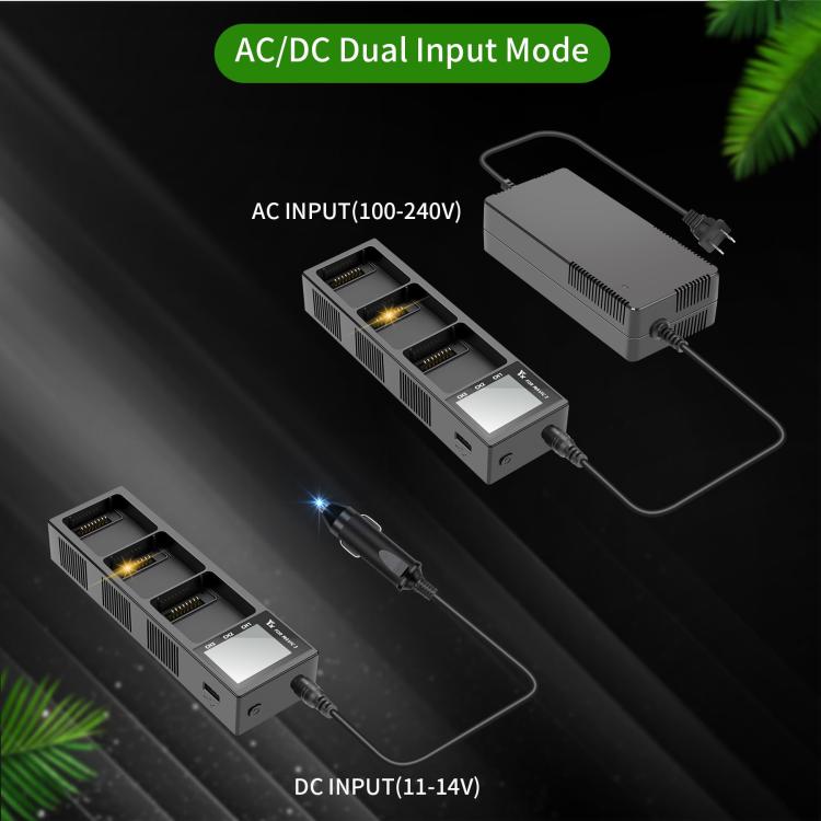 For DJI Mavic 3 Pro / Mavic 3 YX Battery Charger Discharger Hub 3-in-1 Smart Charging Station With Color Screen, US Plug, AU Plug, EU Plug, UK Plug
