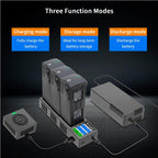 For DJI Mavic 3 Pro / Mavic 3 YX Battery Charger Discharger Hub 3-in-1 Smart Charging Station With Color Screen, US Plug, AU Plug, EU Plug, UK Plug