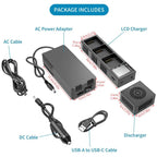 For DJI Mavic 3 Pro / Mavic 3 YX Battery Charger Discharger Hub 3-in-1 Smart Charging Station With Color Screen, US Plug, AU Plug, EU Plug, UK Plug