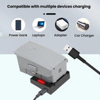 For DJI Air 2/Air 2S Battery Charger with QC3.0 & PD Fast Charge Auto-Smart Compatible Charging, Fast Charge