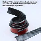 Self-Adhesive Car Wheel Arch Trim Protective Strip Anti-Scratch Guard for Vehicle Door Edge Length 1.5m, 4.5cm Wide Black, 4.5cm Wide Carbon Fiber, 3.5cm Wide Black, 3.5cm Wide Carbon Fiber