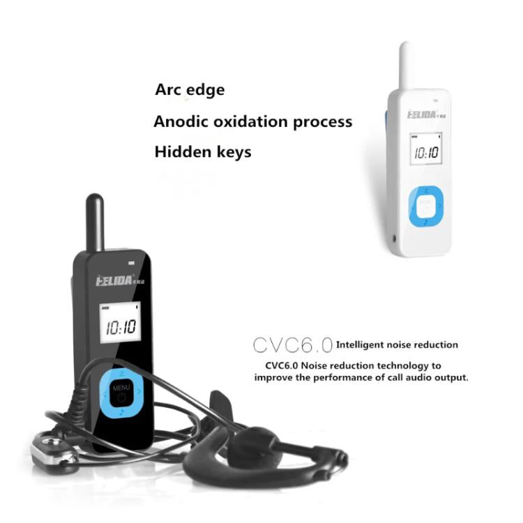 HELIDA T-M1 Mini Portable Rechargeable Two-Way Radio 22 Channels Compact Walkie Talkie, EU Plug White, EU Plug Black, US Plug White, US Plug Black