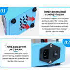 Mobile Phone Repair Non-Standard Motherboard Heating Table Supports Layered Bonding Tin Plating Degumming, EU Plug, LS2 MINI
