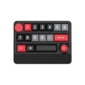 15-Key Wireless Tri-Mode Mechanical Gaming Keyboard Hot-Swappable, RGB Backlit, Macro Programmable, W909 Black Red, W909 White, W909 Black Yellow