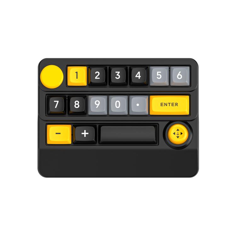 15-Key Wireless Tri-Mode Mechanical Gaming Keyboard Hot-Swappable, RGB Backlit, Macro Programmable, W909 White, W909 Black Yellow, W909 Black Red