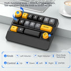 15-Key Wireless Tri-Mode Mechanical Gaming Keyboard Hot-Swappable, RGB Backlit, Macro Programmable, W909 Black Red, W909 White, W909 Black Yellow